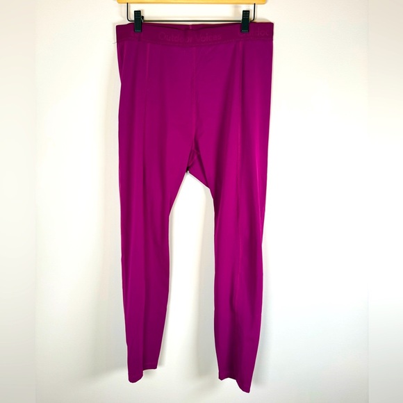 Outdoor Voices Stretchy Full Length Athletic Running Leggings Gym Maroon Size XL - Picture 1 of 3